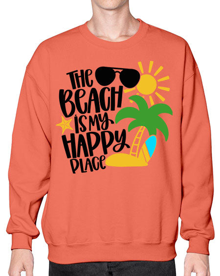 The Beach Is My Happy Place Style 12# - summer- Sweatshirt - Crew