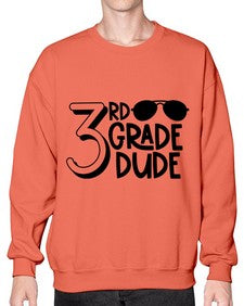 Third Grade Dude 957# - third grade- Sweatshirt - Crew