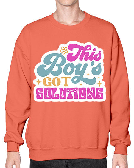 This boys got solutions 19# - general science- Sweatshirt - Crew