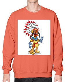 Thnksgvngindian 254# - cartoon general- Sweatshirt - Crew