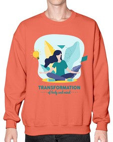 Transformation of Body and Mind 587# - yoga- Sweatshirt - Crew