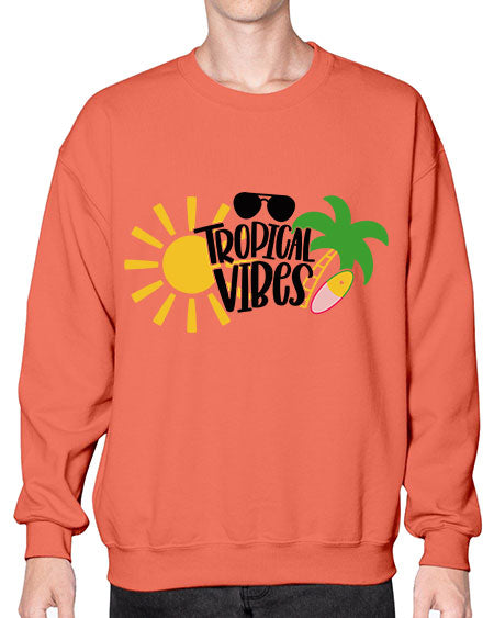 Tropical Vibes Style 9# - summer- Sweatshirt - Crew
