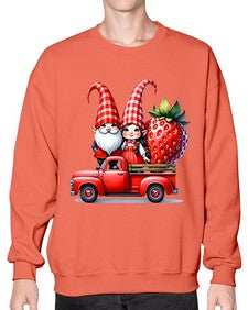 Truck Gnome Strawberries 1673# - strawberry- Sweatshirt - Crew