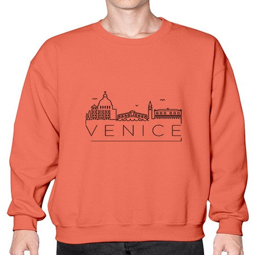 Venice Minimal Skyline 2056# - cities- Sweatshirt - Crew