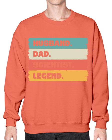 VintageHusbandDadScientistLegendScientistSkinite Scientist Skinite 14# - general science- Sweatshirt - Crew