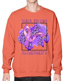 Walk o End AlzheimerS Purple Ribbon 220# - alzheimers- Sweatshirt - Crew
