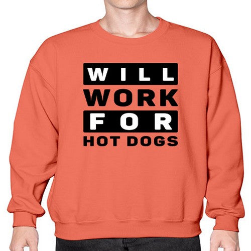 Will Work For Style 1# - dogs- Sweatshirt - Crew