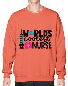 Worlds Coolest Nurse Style Style 1660# - nurse- Sweatshirt - Crew