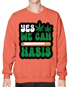 Yes we can nabis 1260# - marijuana- Sweatshirt - Crew