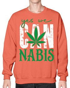 Yes we can nabis 1261# - marijuana- Sweatshirt - Crew