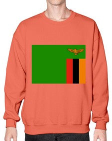 Zambia 2160# - world flags- Sweatshirt - Crew