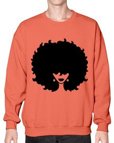 afro woman 69# - black girls or women- Sweatshirt - Crew