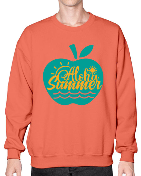 aloha summer Style 110# - summer- Sweatshirt - Crew