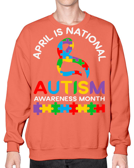 april is national autism awareness 3# - autism- Sweatshirt - Crew