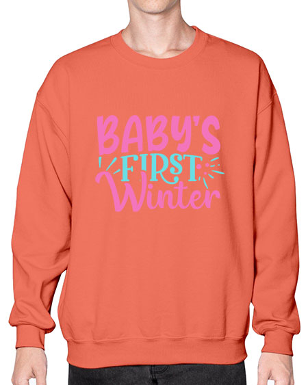 babys first winter Style 42# - baby- Sweatshirt - Crew