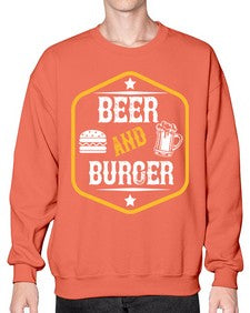 beer and burger 640# - beer- Sweatshirt - Crew
