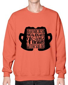 beer because you dont win 641# - beer- Sweatshirt - Crew