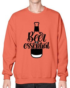 beer is essential 650# - beer- Sweatshirt - Crew