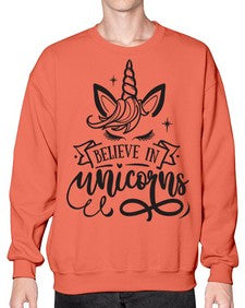 believe in unicorns black 55# - unicorn- Sweatshirt - Crew