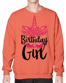 birthday girl 60# - unicorn- Sweatshirt - Crew