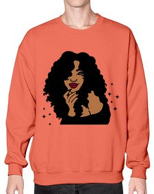 black women - queen 55# - black girls or women- Sweatshirt - Crew