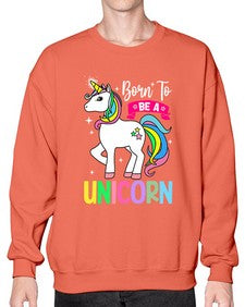 born to be a unicorn 72# - unicorn- Sweatshirt - Crew