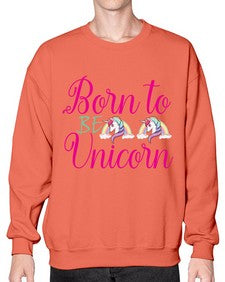 born to be unicorn 73# - unicorn- Sweatshirt - Crew