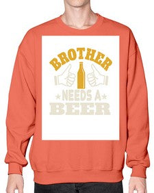 camping and beer thats why i am here 712# - beer- Sweatshirt - Crew