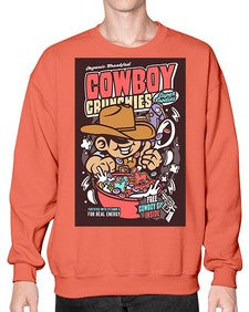 cowboy crunchies 345# - western- Sweatshirt - Crew
