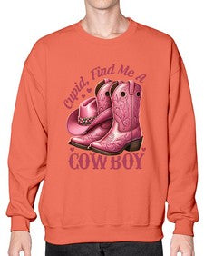 cupid find me a cowboy western 359# - western- Sweatshirt - Crew