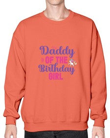 daddy of the birthday girl 90# - unicorn- Sweatshirt - Crew