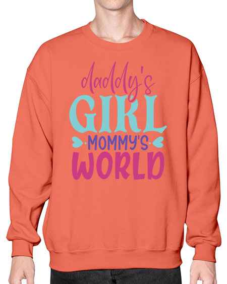 daddys girl mammys world Style 67# - baby- Sweatshirt - Crew