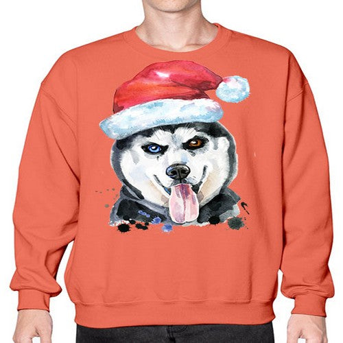 dog hat 104# - dogs- Sweatshirt - Crew