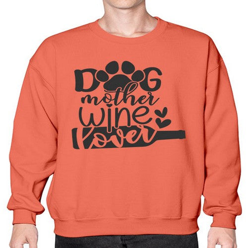 dogmotherwinelover 126# - dogs- Sweatshirt - Crew