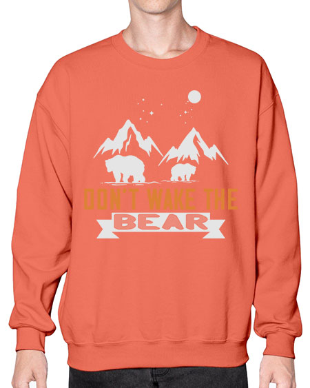 don’t wake the bear 103# - bears - animals- Sweatshirt - Crew