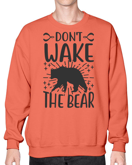 dont wake the bear 97# - bears - animals- Sweatshirt - Crew