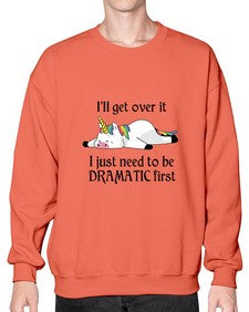 dramatic unicorn 96# - unicorn- Sweatshirt - Crew