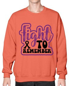 fight to remember 143# - alzheimers- Sweatshirt - Crew
