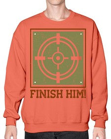 finish him 82# - video games- Sweatshirt - Crew