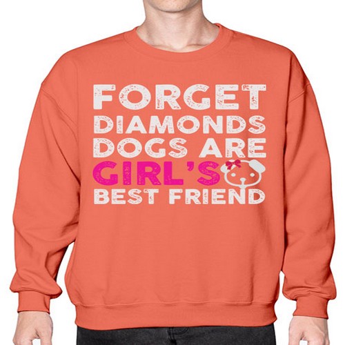 forget diamonds dogs 141# - dogs- Sweatshirt - Crew
