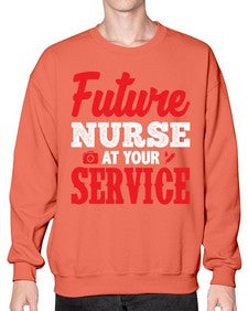 future nurse at your service 812# - nurse- Sweatshirt - Crew
