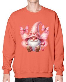 gnome with butterfly 02# - gnome- Sweatshirt - Crew