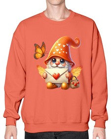 gnome with butterfly 06# - gnome- Sweatshirt - Crew