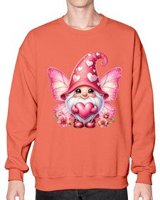 gnome with butterfly 08# - gnome- Sweatshirt - Crew