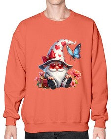 gnome with butterfly 13# - gnome- Sweatshirt - Crew