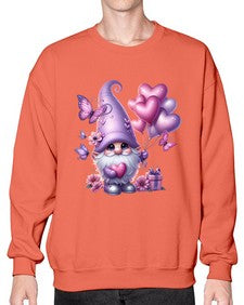 gnome with butterfly 19# - gnome- Sweatshirt - Crew