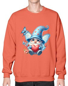 gnome with butterfly 28# - gnome- Sweatshirt - Crew
