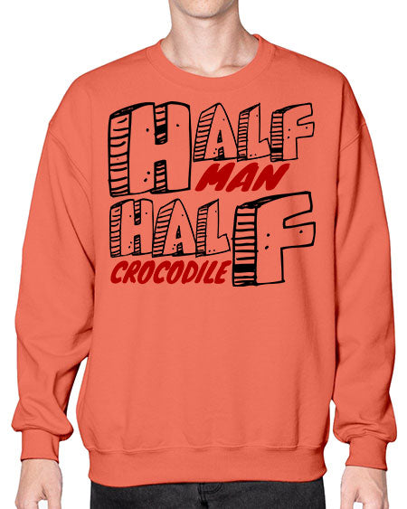 half man half crocodile - alligator- Sweatshirt - Crew