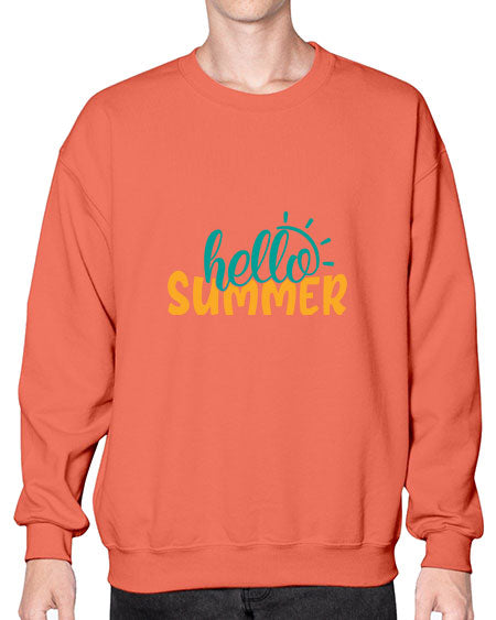 hello summer Style 97# - summer- Sweatshirt - Crew