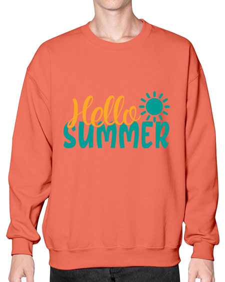 hello summer Style 98# - summer- Sweatshirt - Crew